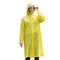 Thời trang có thể tái sử dụng EVA Áo mưa nhựa tùy chỉnh trong suốt Áo mưa màu vàng không thấm nước
