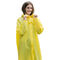 Thời trang có thể tái sử dụng EVA Áo mưa nhựa tùy chỉnh trong suốt Áo mưa màu vàng không thấm nước