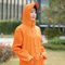 Áo mưa màu cam dành cho nam giới Pu chống co ngót Silicone in nổi ODM