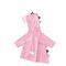 Áo mưa trẻ em chống thấm nước màu hồng 0,12 mm Lớp phủ PU có thể tái sử dụng Thcikness