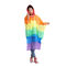 Thời trang ngoài trời nhẹ Rainbow Rain Poncho EVA Áo mưa chống thấm nước