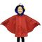 Áo mưa trẻ em lót đỏ, áo mưa chống thấm 0,11mm cho lễ hội