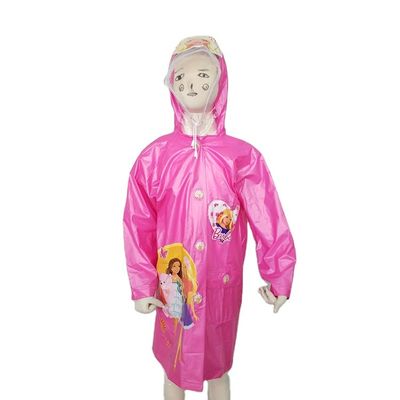 Áo khoác mưa dài cho trẻ em 0,18mm, áo khoác chống thấm nước nhẹ cho bé trai có thể tái sử dụng